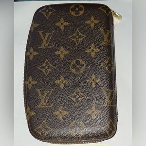 ❤️AUTHENTIC LOUIS VUITTON MONOGRAM GEODE ORGANIZER ZIP AROUND WALLET